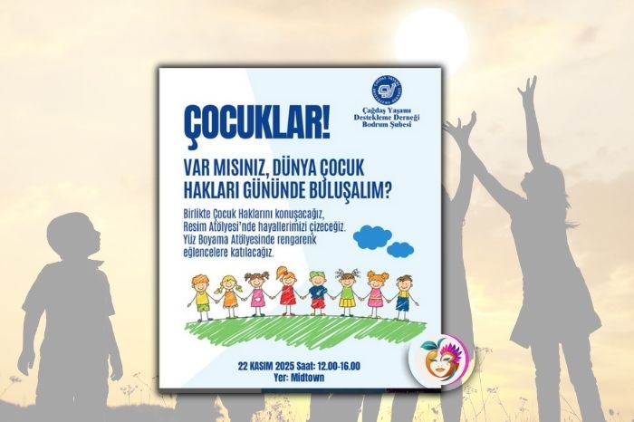 Bodrum’da Dünya Çocuk Hakları Günü İçin Renkli Buluşma: 22 Kasım’da Midtown’da Çocuklarla Bir Aradayız