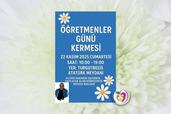 Turgutreis’te Öğretmenler Günü Kermesi 22 Kasım’da Başlıyor