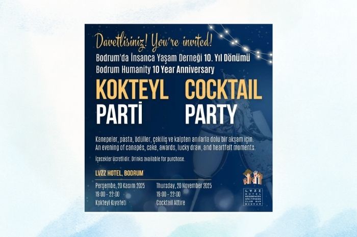 Bodrum’da İnsanca Yaşam Derneği 10. Yıl Kokteyl Partisi