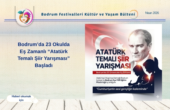 Bodrum’da 23 Okulda Eş Zamanlı “Atatürk Temalı Şiir Yarışması” Başladı