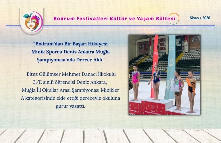 “Bodrum’dan Bir Başarı Hikayesi: Minik Sporcu Deniz Ankara Muğla Şampiyonası’nda Derece Aldı”