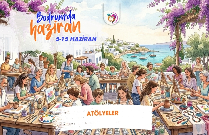Bodrum’da Haziran Ayı Atölyeleri: Sanat, Seramik, Resim, Müzik ve Gastronomi Buluşmaları