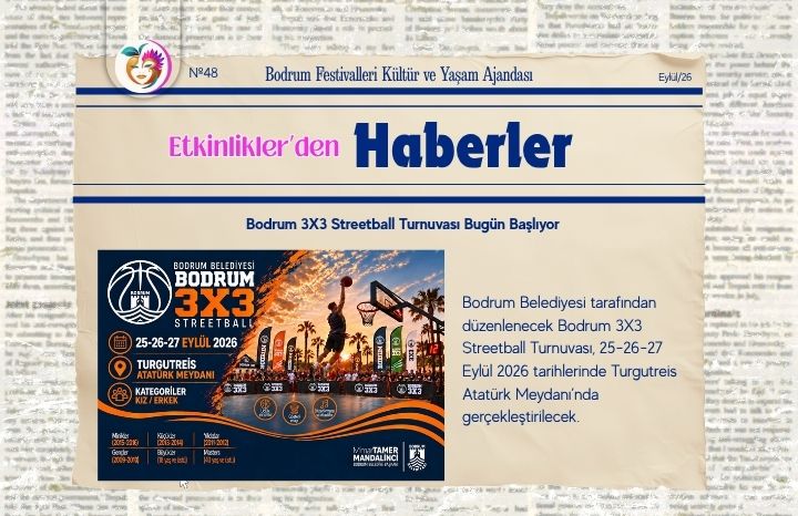 Bodrum 3X3 Streetball Turnuvası Bugün Turgutreis’te Başlıyor