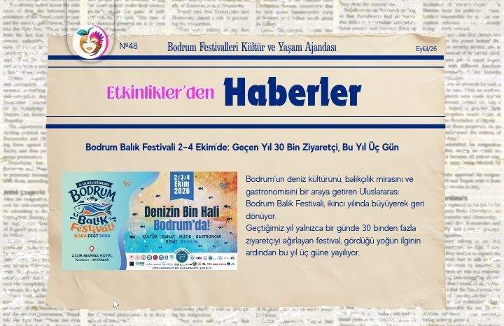Bodrum Balık Festivali 2–4 Ekim’de: Bu Yıl Üç Gün Sürecek