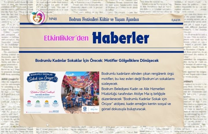 Bodrumlu Kadınlar Sokaklar İçin Örecek: Motifler Gölgeliklere Dönüşecek