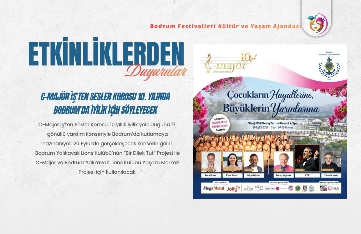 C-Majör ve Bodrum Yalıkavak Lions’tan İyilik İçin Bodrum Konseri