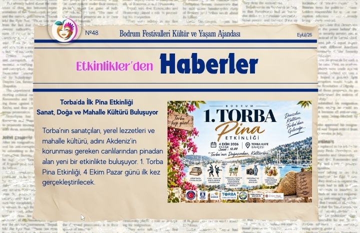 Torba’da İlk Pina Etkinliği: Sanat, Doğa ve Mahalle Kültürü Buluşuyor